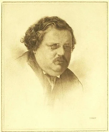G. K. Chesterton — frontispiece of Julius West’s critical study (1915)